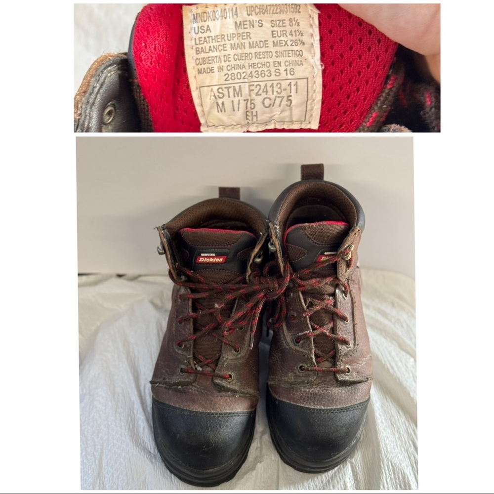 Brown and Black Hiking Boots